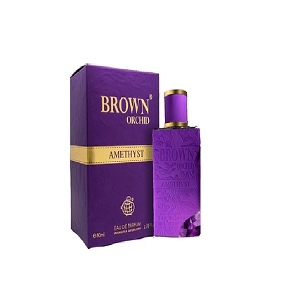Perfume Fragrance World Brown Orchid Amethyst Dama Edp 80 Ml