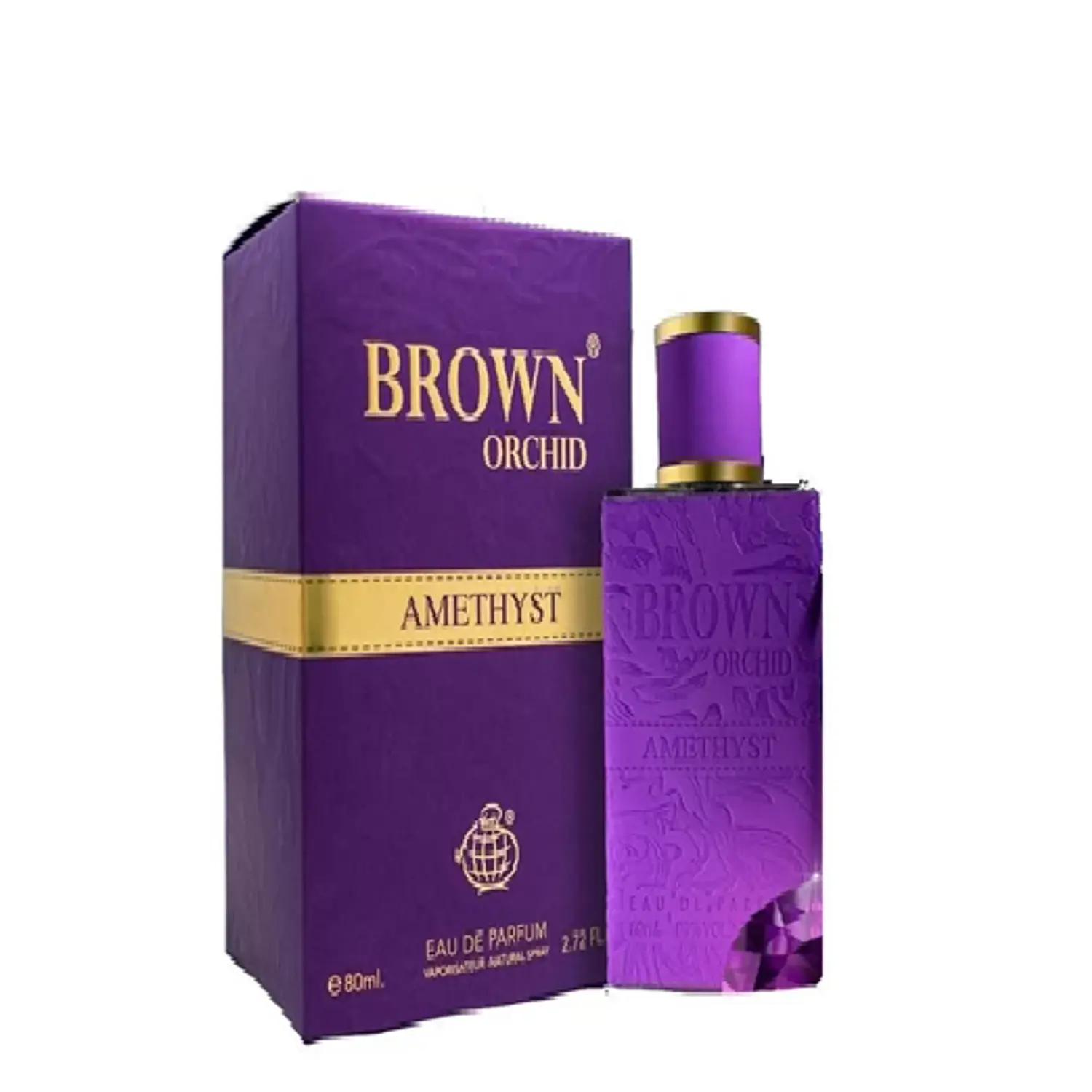 PERFUME FRAGRANCE WORLD BROWN ORCHID AMETHYST DAMA EDP 80 ML