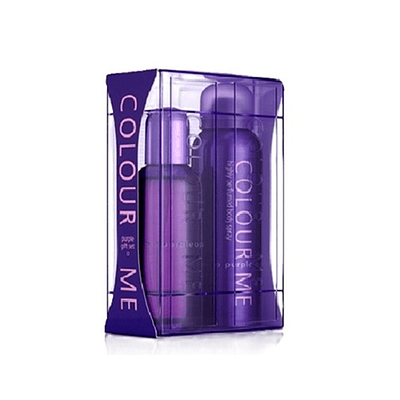 Perfume Colour Me Purple Mujer Edp 100 Ml / Body Spray 150 Ml Estuche