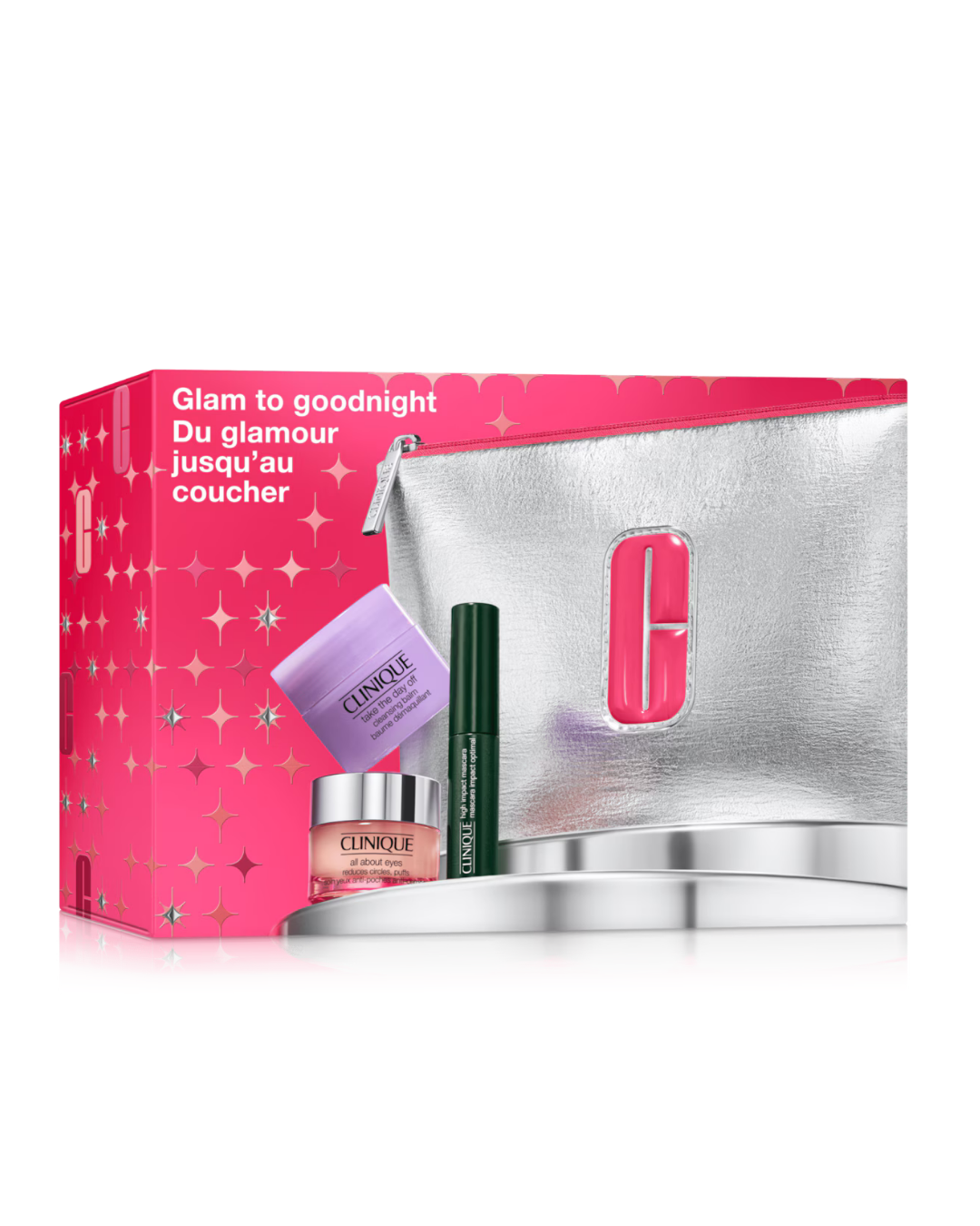 CLINIQUE GLAM TO GOODNIGHT 3 PCS TODO OJOS ESTUCHE