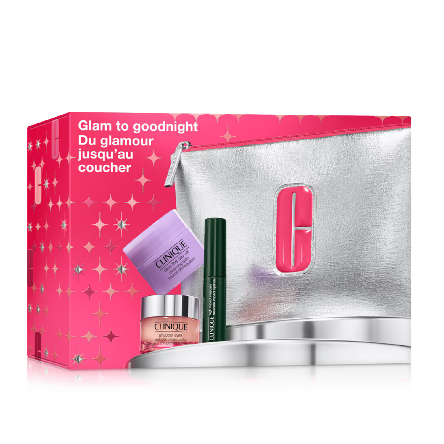 CLINIQUE GLAM TO GOODNIGHT 3 PCS TODO OJOS ESTUCHE