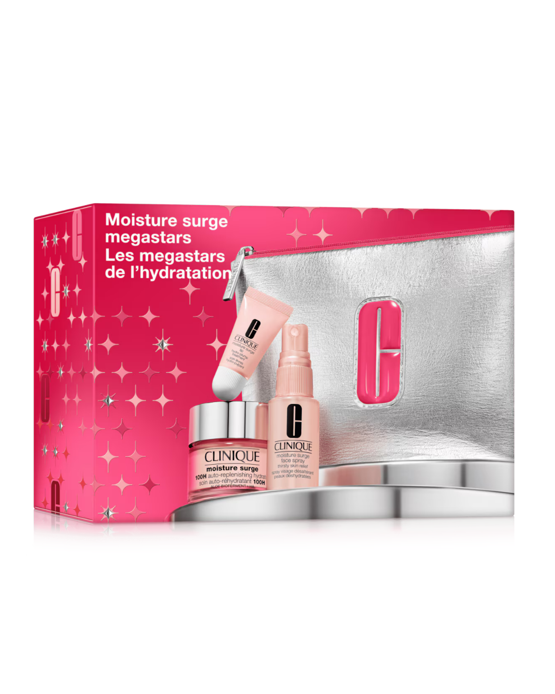 CLINIQUE MOISTURE SURGE MEGASTARS 3 PCS ESTUCHE