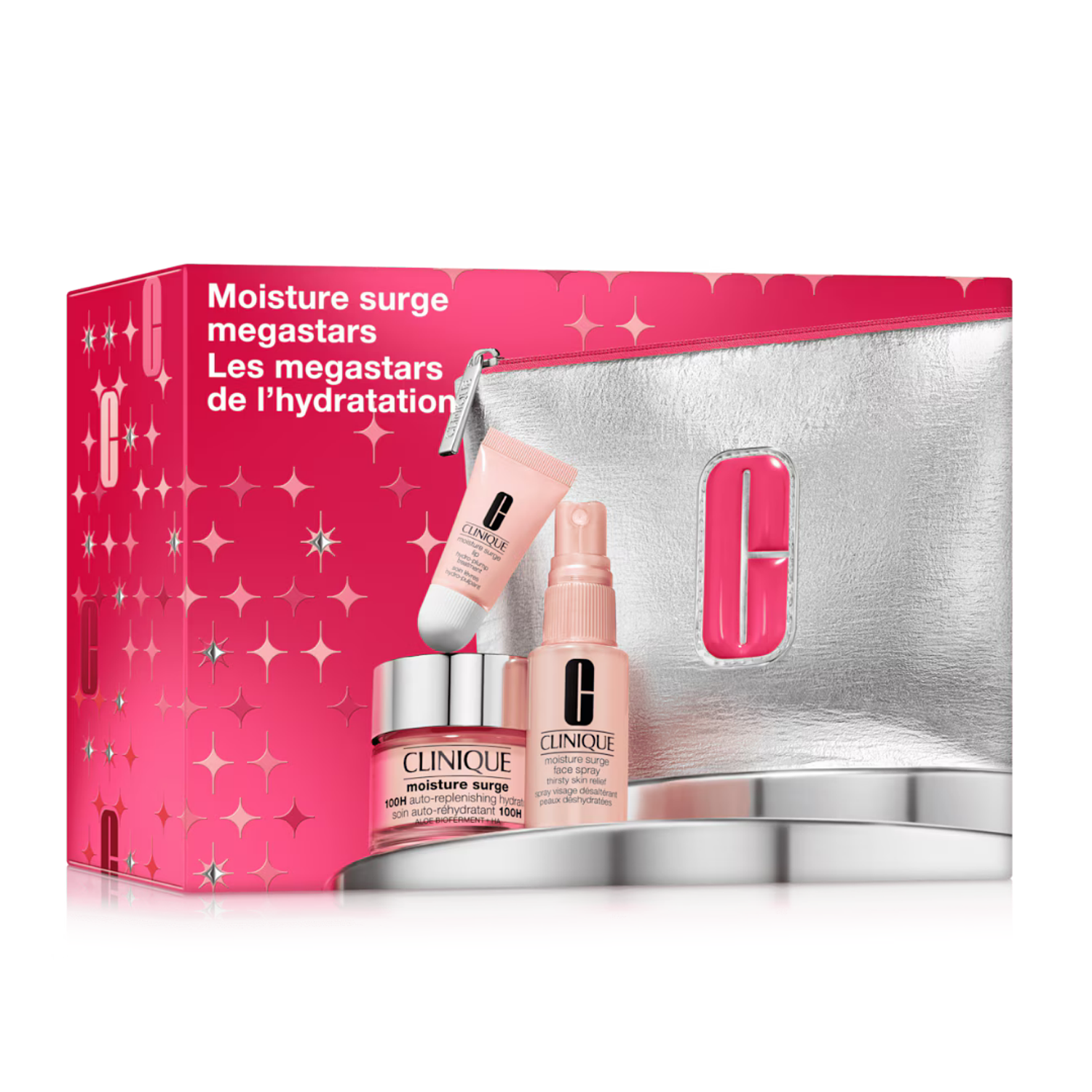 CLINIQUE MOISTURE SURGE MEGASTARS 3 PCS ESTUCHE