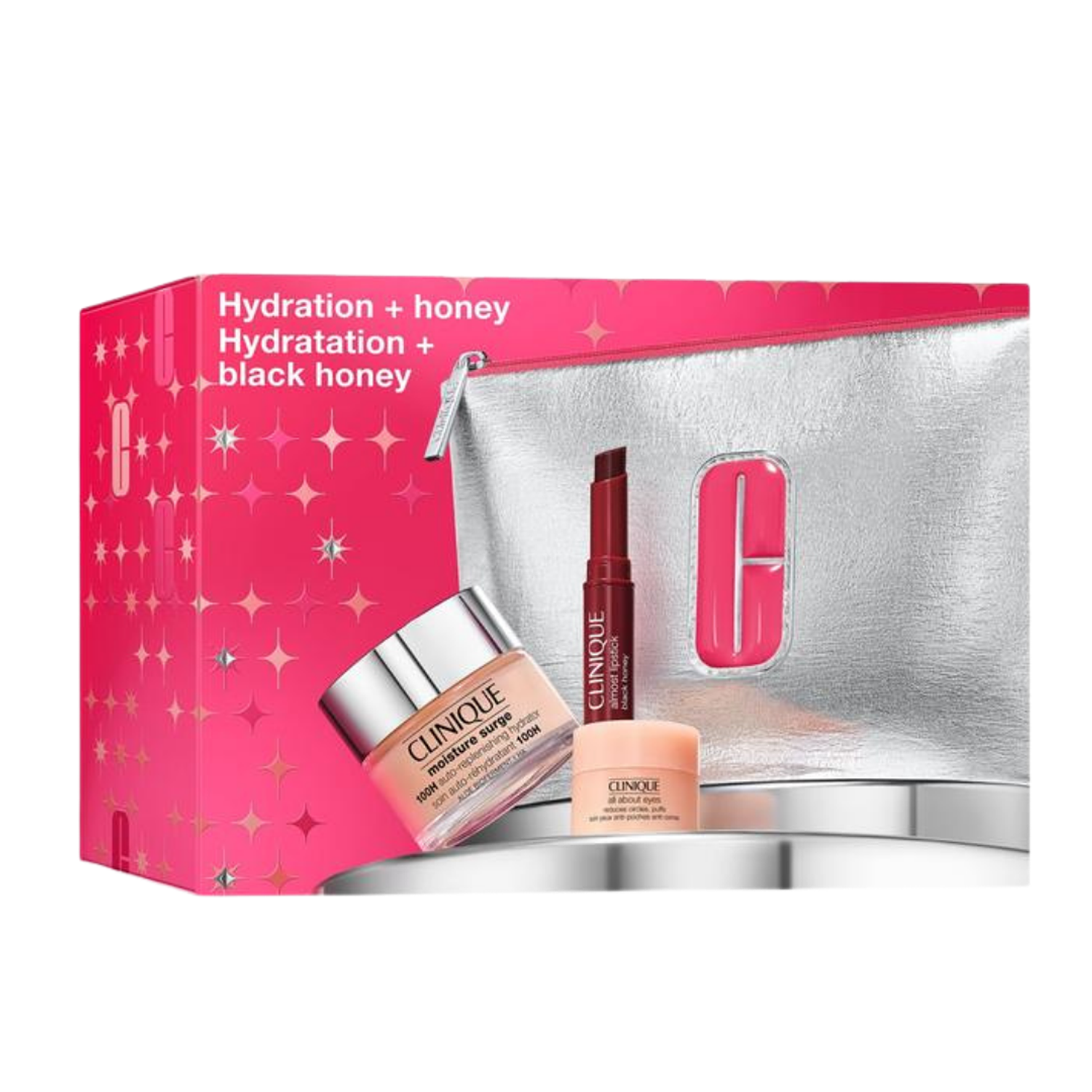 CLINIQUE HYDRATION HONEY HYDRATATION BLACK HONEY 3 PCS ESTUCHE