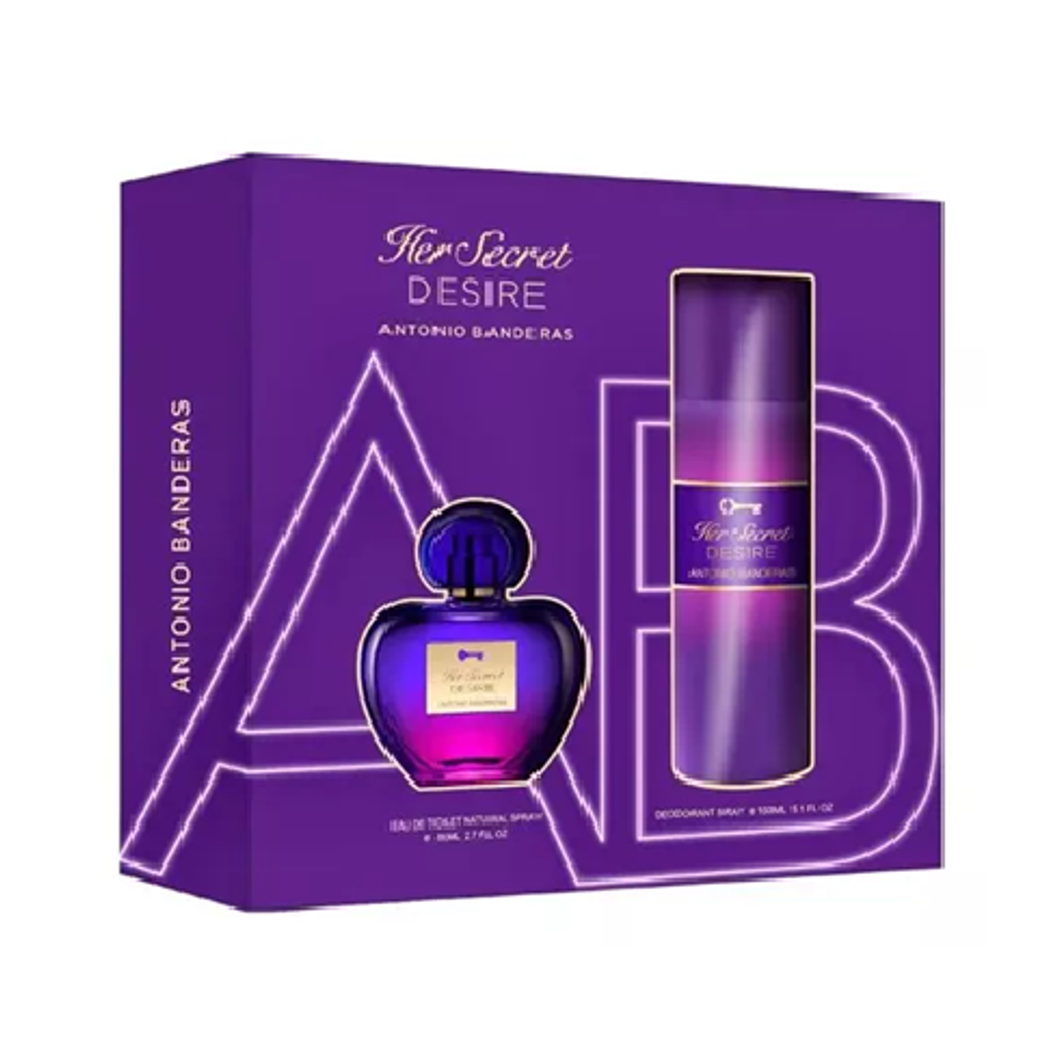 Perfume Secret Desire Dama Edt 80 ml / Desodorante 150 ml Estuche