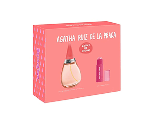 PERFUME GOTAS DE COLOR DAMA EDT 100 ML / LIPS & CHEEK STOCK 5 GR ESTUCHE