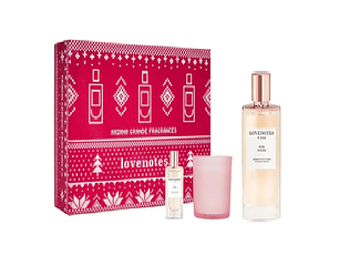 PERFUME LOVENOTES PINK WOODS ARIANA GRANDE DAMA EDP 125 ML / DELUXE MINI / CANDLE ESTUCHE