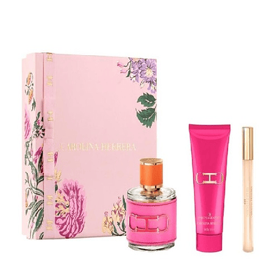 Perfume Ch Insignia Leather Mujer Edp 100 Ml / 10 Ml / Body Lotion 100 Ml Estuche