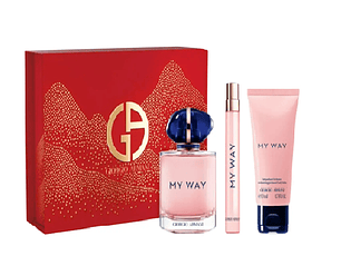 PERFUME MY WAY GIORGIO ARMANI DAMA EDP 90 ML / 10 ML / BODY LOTION 50 ML ESTUCHE