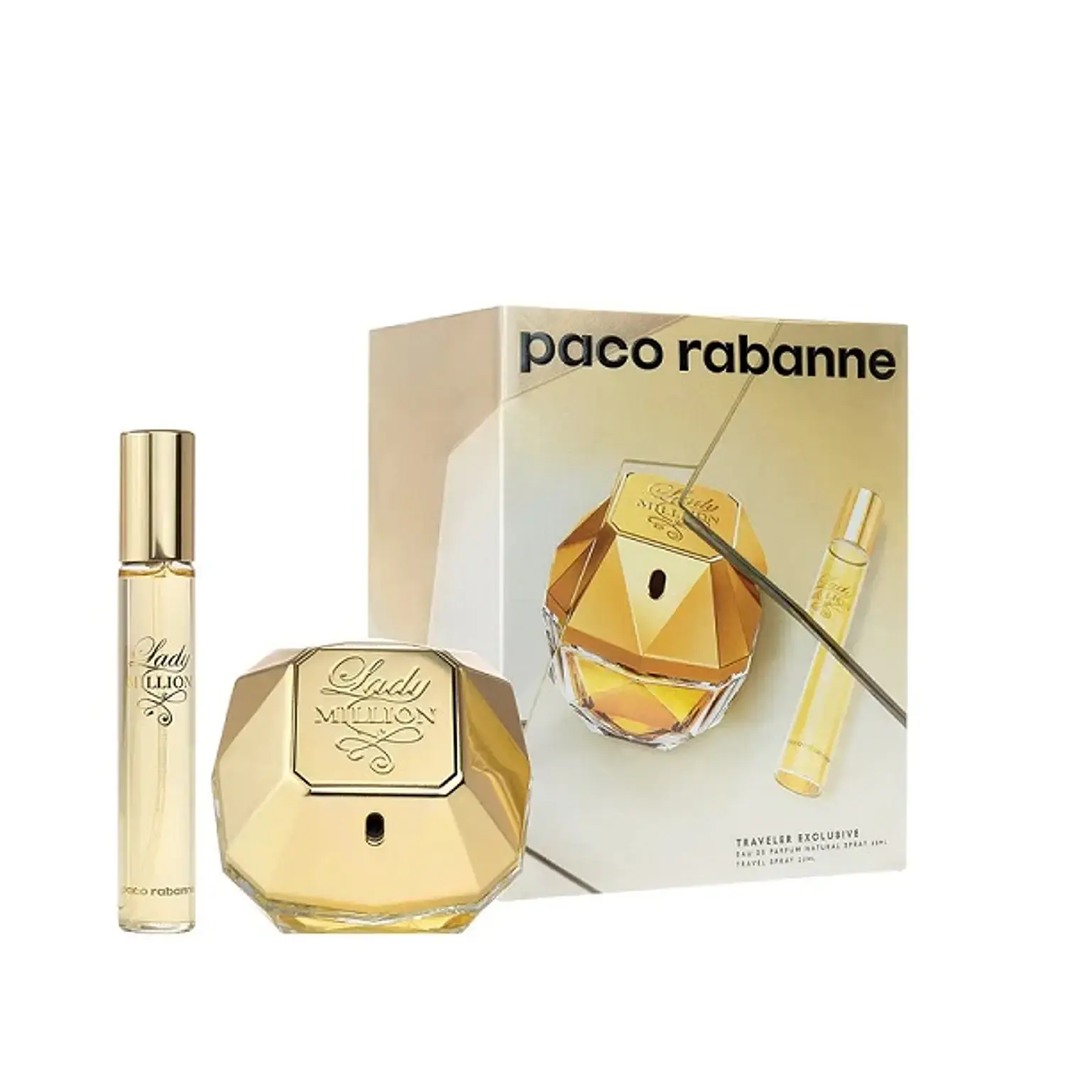 PERFUME LADY MILLION DAMA EDP 80 ML / 20 ML ESTUCHE