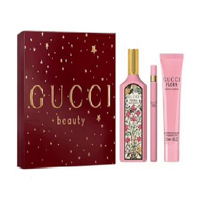 Perfume Gucci Flora Gorgeous Gardenia Dama Edp 100 Ml / 10 Ml / Body Lotion 50 Ml Estuche