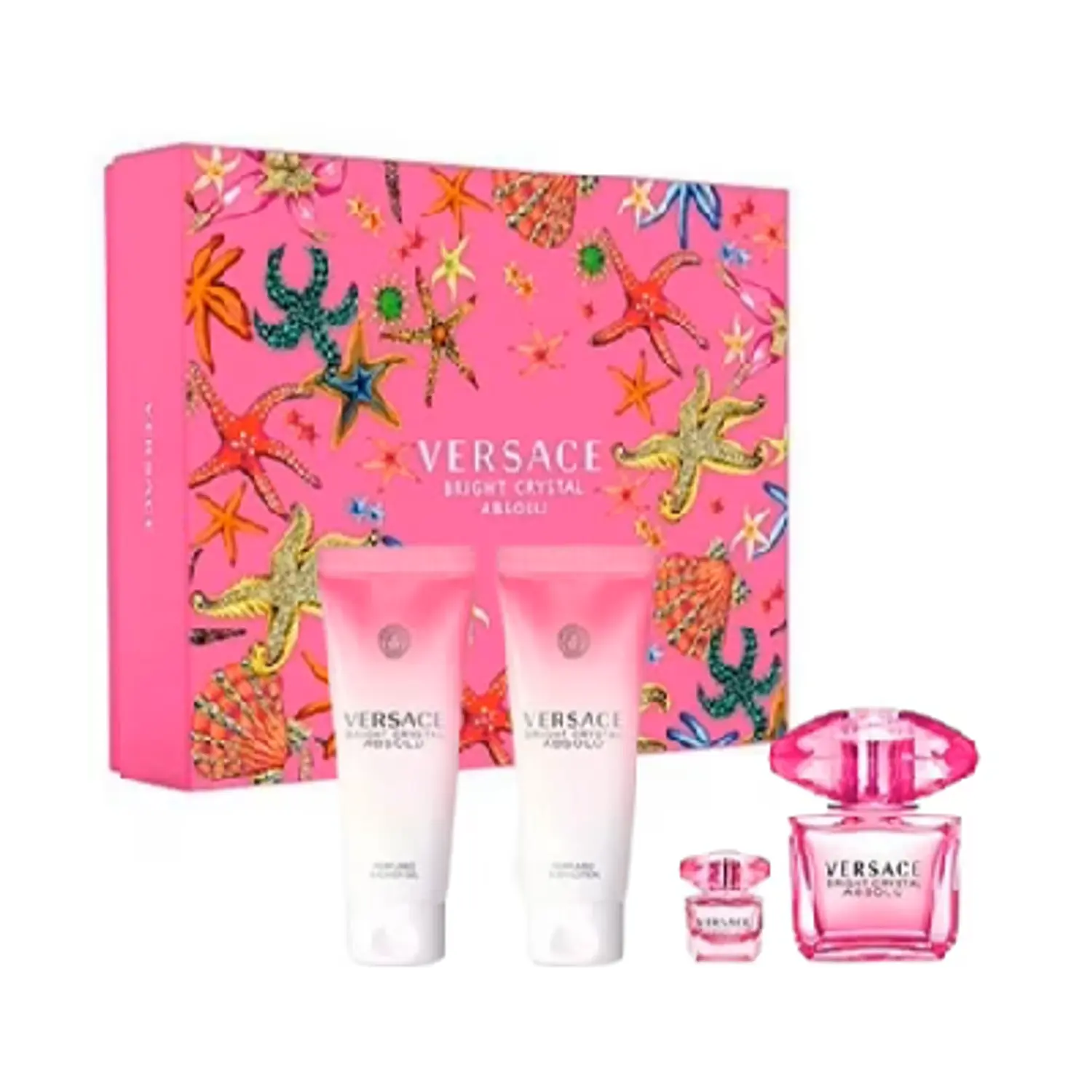 Perfume Bright Crystal Absolu Dama Edp 90 ml / 5 ml / Shower Gel 100 ml / Body Lotion 100 ml Estuche