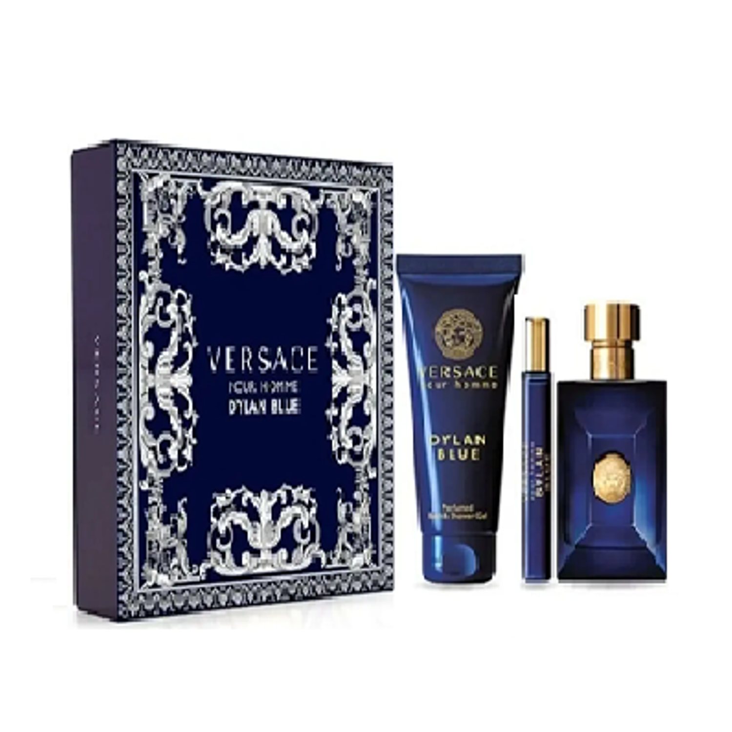 Perfume Dylan Blue Varon Edt 100 ml / 10 / Shower Gel 150 ml Estuche