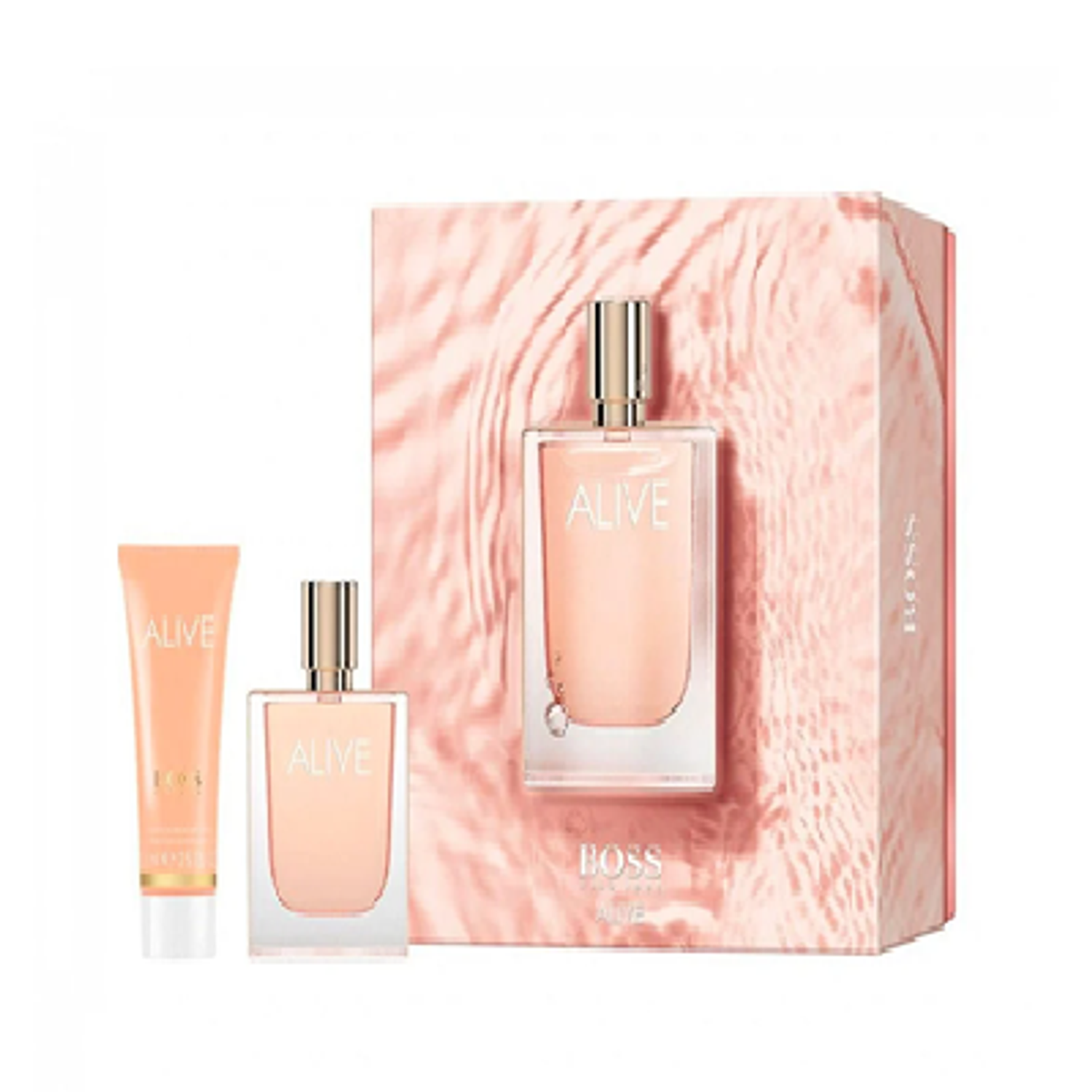 Perfume Boss Alive Woman Dama Edp 50 ml / Body Lotion 75 ml Estuche