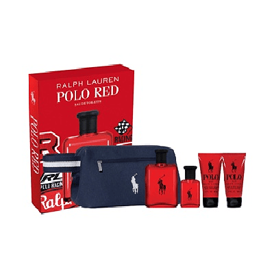 Perfume Polo Red Varon Edt 125 Ml / 40 Ml / Shower Gel 50 Ml  / After Shave Balm 50 Ml Estuche