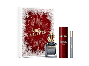PERFUME JEAN PAUL GAULTIER SCANDAL HOMBRE EDT 100 ML / EDT 10 ML / DESODORANTE 150 ML ESTUCHE
