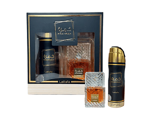 Perfume Lattafa Khamrah Unisex Edp 100 ml / Desodorante 200 ml Estuche