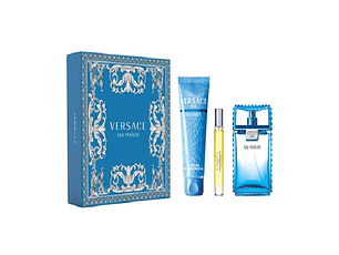 Perfume Versace Eau Fraiche Varon Edt 100 ml / 10 ml / Shower Gel 150 ml Estuche