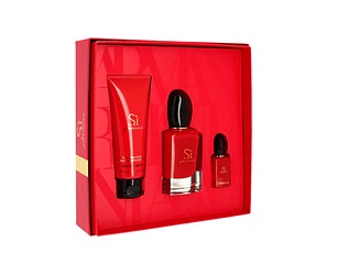 Perfume Si Armani Passione Dama Edp 50 ml / 7 ml / Body Lotion 50 ml Estuche
