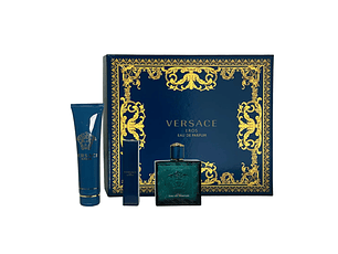 Perfume Eros Versace Varon Edp 100 ml / 10 ml / Shower Gel 150 ml Estuche