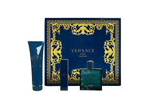 Perfume Eros Parfum Versace Hombre Parfum 100 ml / 10 ml / Shower Gel 150 ml Estuche
