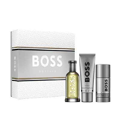 Perfume Boss Bottled Varon Edt 100 Ml /  Deo Stick 70 Grs / Shower Gel 100 Ml Estuche
