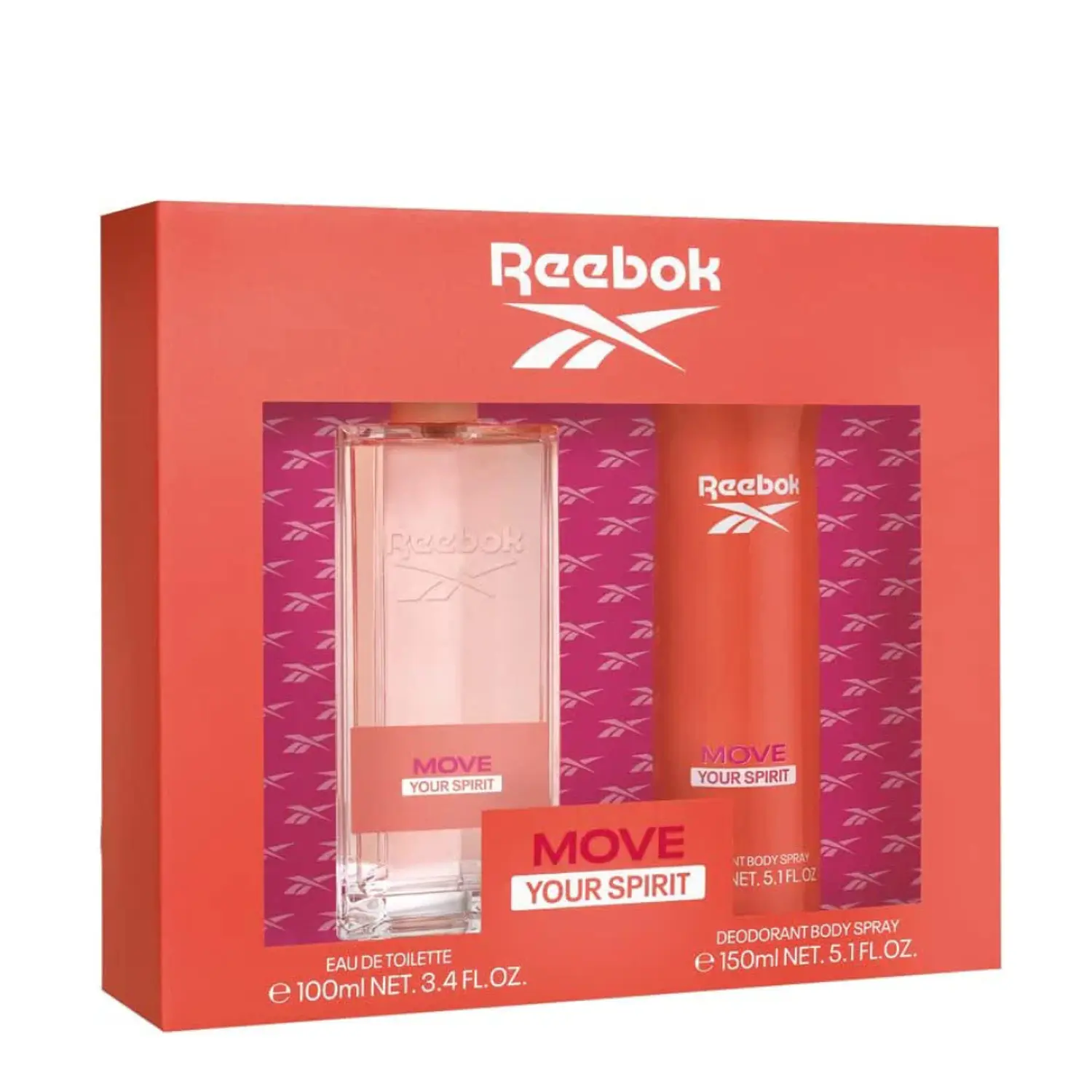 PERFUME REEBOK MOVE YOUR SPIRIT MUJER EDT 100 ML / DESODORANTE 150 ML ESTUCHE
