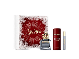 PERFUME JEAN PAUL GAULTIER SCANDAL HOMBRE EDT 100 ML / EDT 10 ML / DESODORANTE 150 ML ESTUCHE