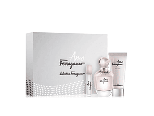 PERFUME AMO SALVATORE FERRAGAMO MUJER EDP 100 ML / MINIATURA / BODY LOTION 100 ML ESTUCHE