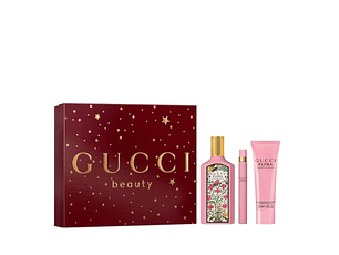 PERFUME GUCCI FLORA GORGEOUS GARDENIA DAMA EDP 100 ML / 10 ML / BODY LOTION 50 ML ESTUCHE