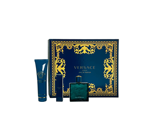 Perfume Eros Versace Varon Edp 100 ml / 10 ml / Shower Gel 150 ml Estuche
