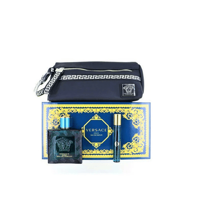 Perfume Eros Versace Varon Edp 100 Ml / 10 Ml / Neceser Estuche