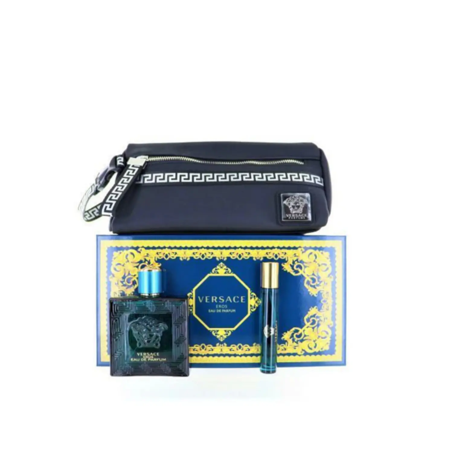 Perfume Eros Versace Varon Edp 100 ml / 10 ml / Neceser Estuche