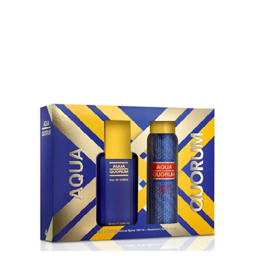 PERFUME AQUA QUORUM VARON EDT 100 ML ESTUCHE