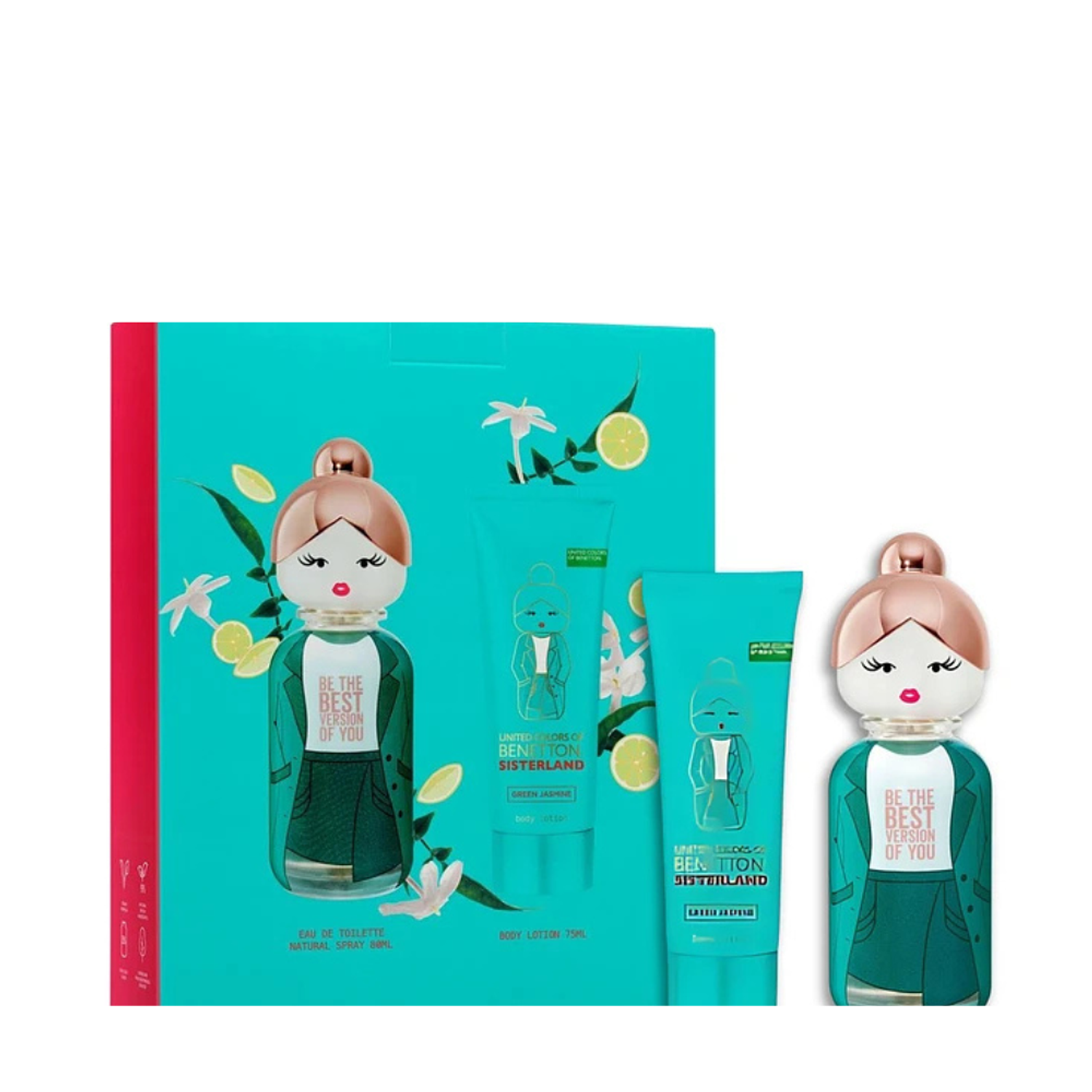 PERFUME BENETTON UNITED COLORS SISTERLAND GREEN JASMINE DAMA EDT 80 ML ESTUCHE