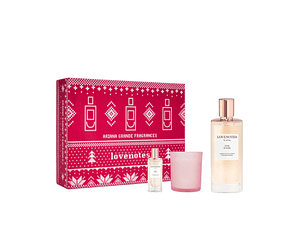 PERFUME LOVENOTES PINK WOODS ARIANA GRANDE DAMA EDP 125 ML / DELUXE MINI / CANDLE ESTUCHE