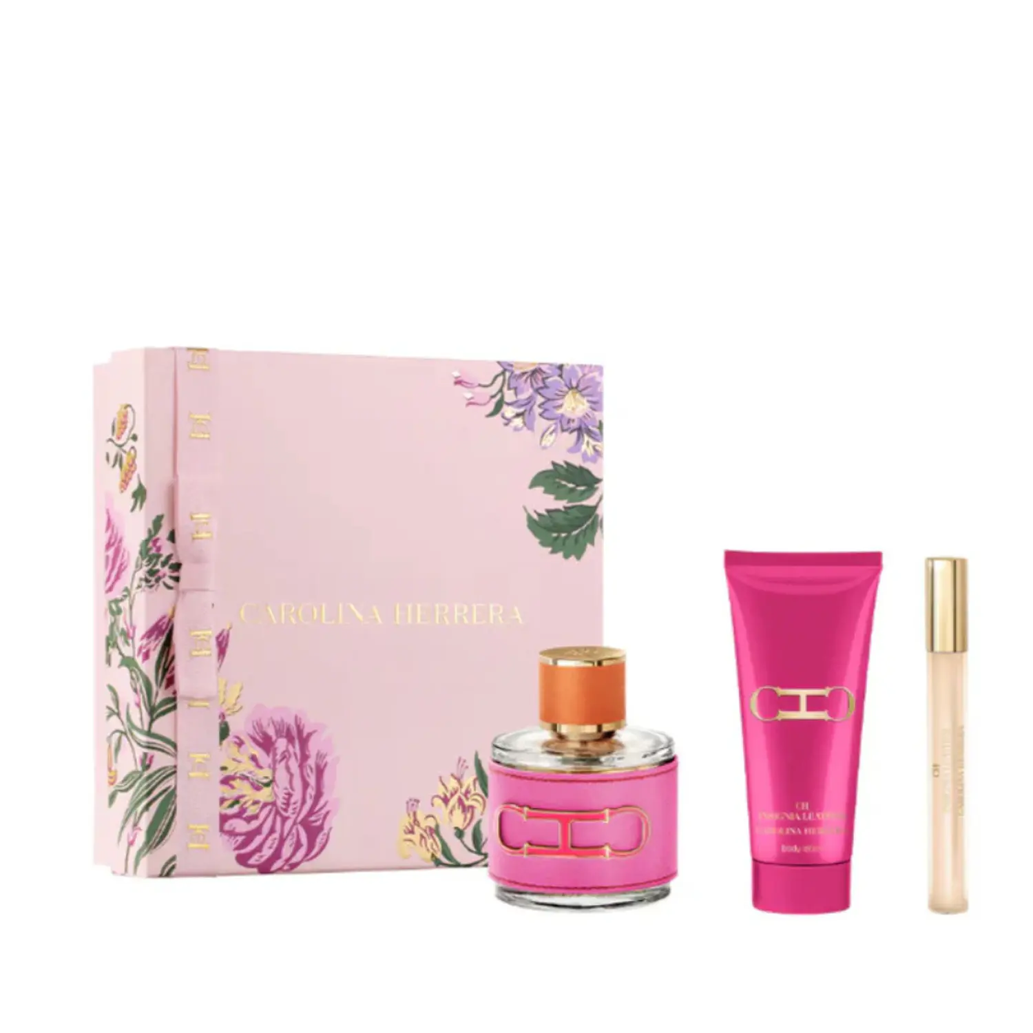 PERFUME CH INSIGNIA LEATHER MUJER EDP 100 ML / 10 ML / BODY LOTION 100 ML ESTUCHE