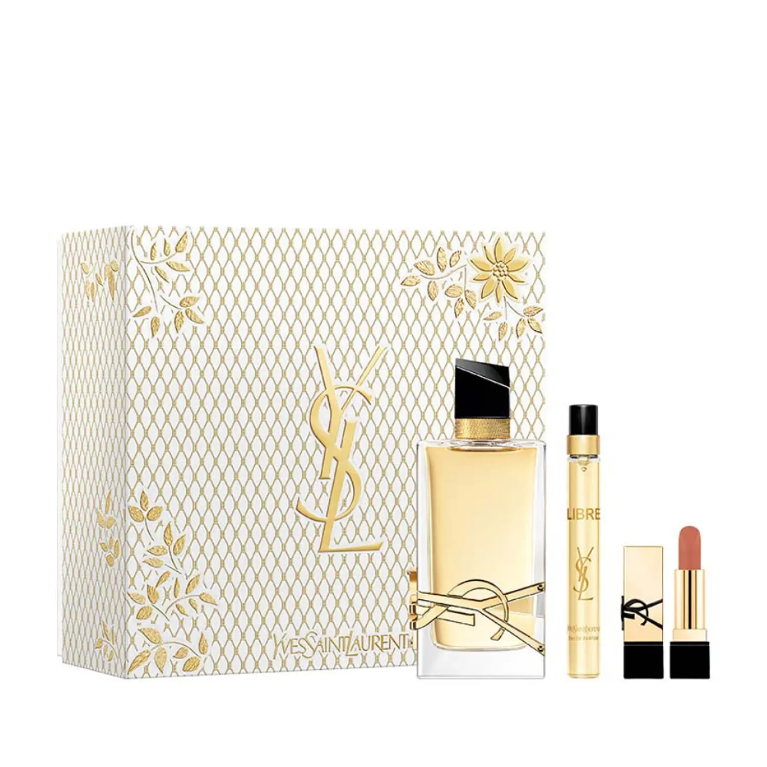 PERFUME YSL LIBRE DAMA EDP 90 ML / 10 ML / LIPSTICK ESTUCHE