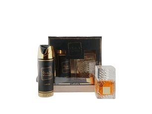 Perfume Lattafa Khamrah Unisex Edp 100 ml / Desodorante 200 ml Estuche
