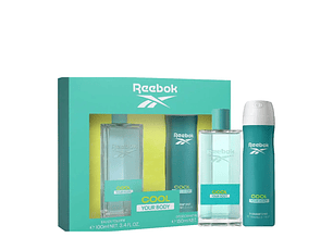 Perfume Reebok Cool Your Body Mujer Edt 100 ml / Desodorante 150 ml Estuche
