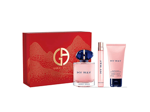PERFUME MY WAY GIORGIO ARMANI DAMA EDP 90 ML / 10 ML / BODY LOTION 50 ML ESTUCHE