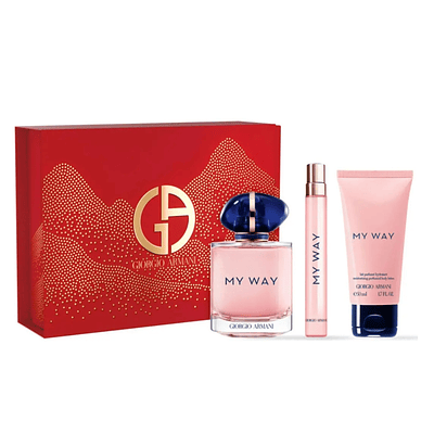 Perfume My Way Giorgio Armani Dama Edp 90 Ml / 10 Ml / Body Lotion 50 Ml Estuche