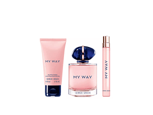 PERFUME MY WAY GIORGIO ARMANI DAMA EDP 90 ML / 10 ML / BODY LOTION 50 ML ESTUCHE