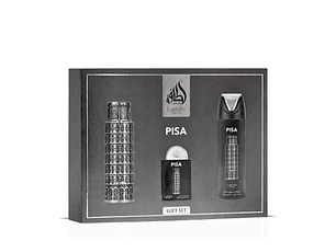 PERFUME LATTAFA PRIDE PISA UNISEX EDP 100 ML / 20 ML / DESODORANTE 200 ML / ESTUCHE