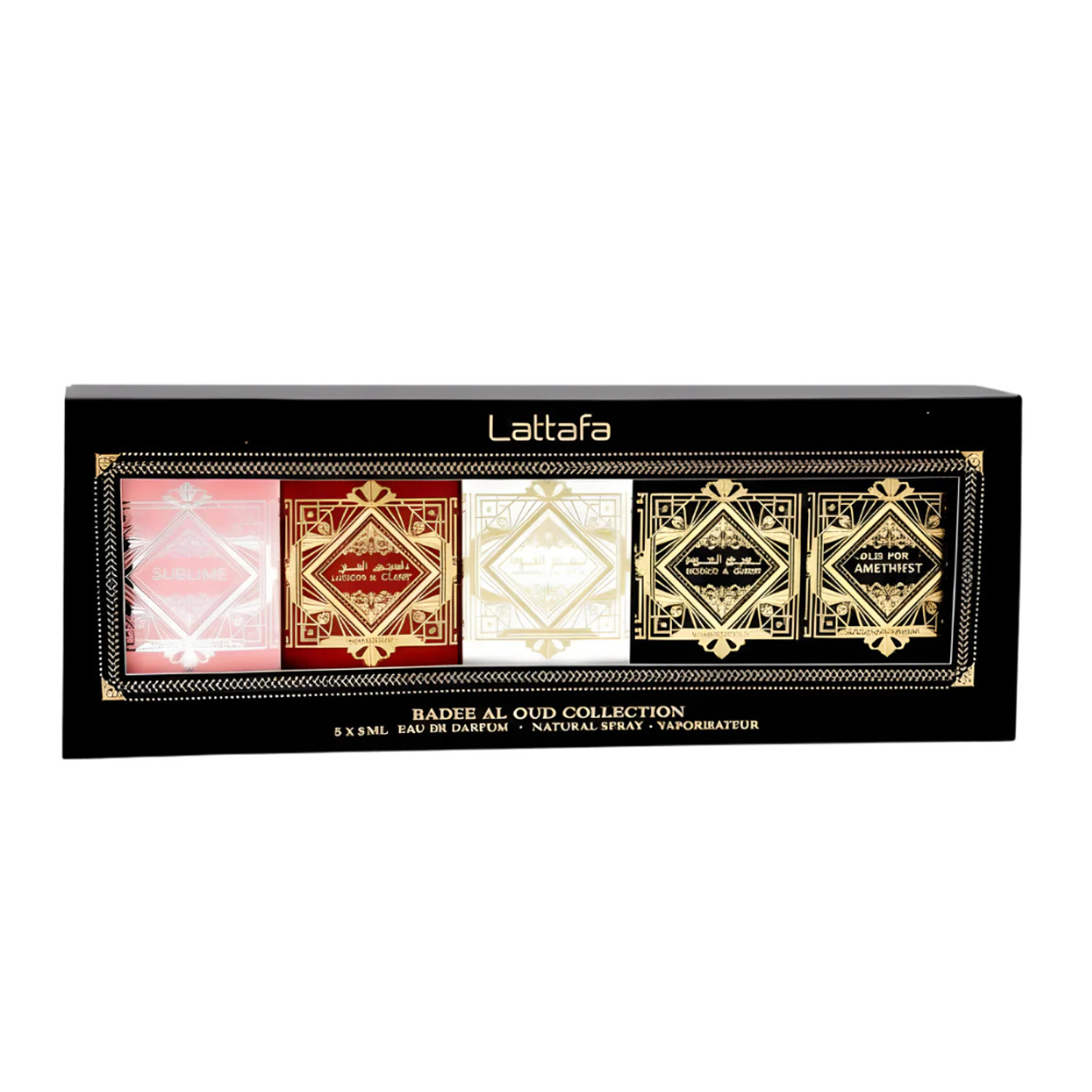 PERFUME LATTAFA OUD FOR GLORY BADEE AL OUD UNISEX EDP 5 X 5 ML ESTUCHE