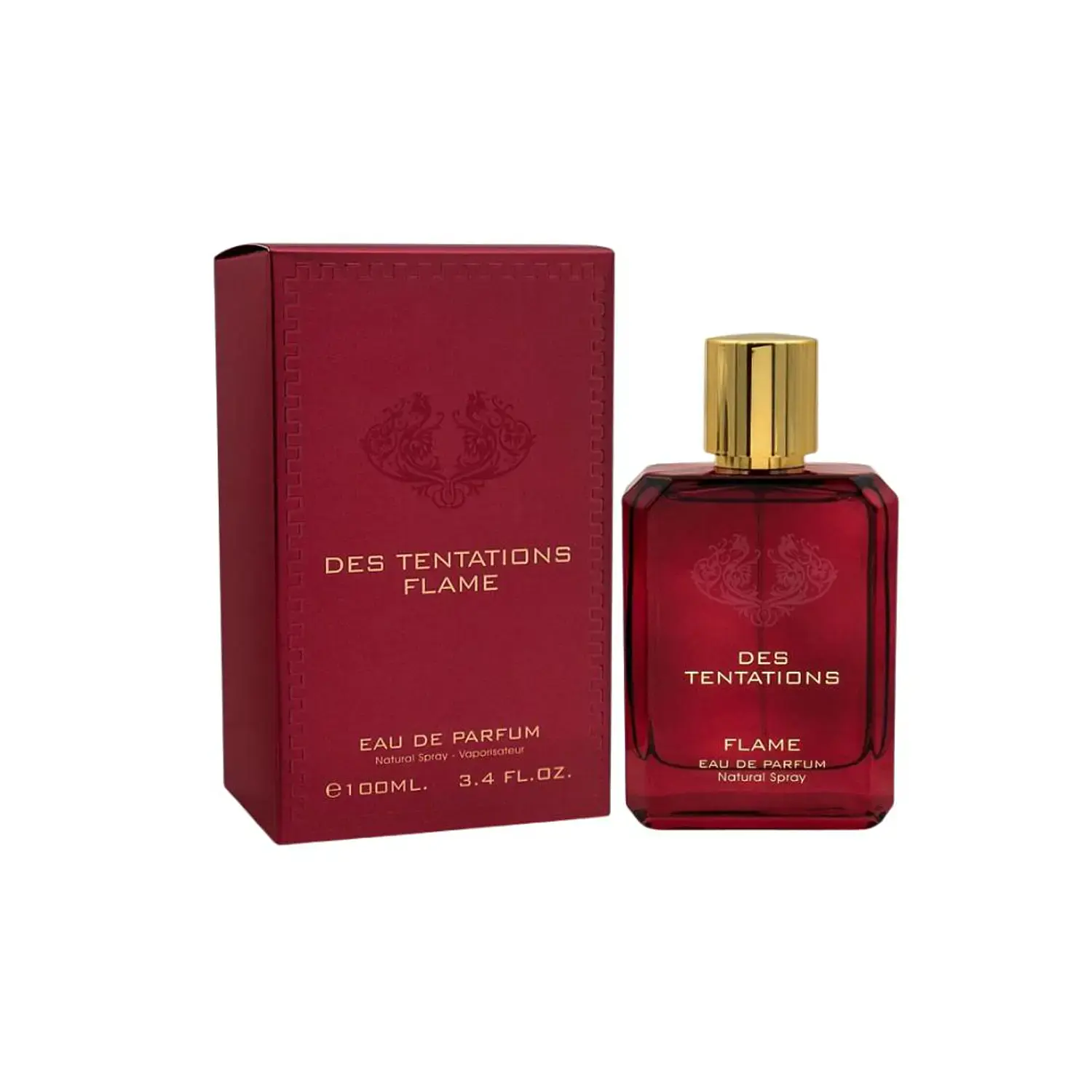 PERFUME FRAGRANCE WORLD DES TENTATIONS FLAME HOMBRE EDP 100 ML
