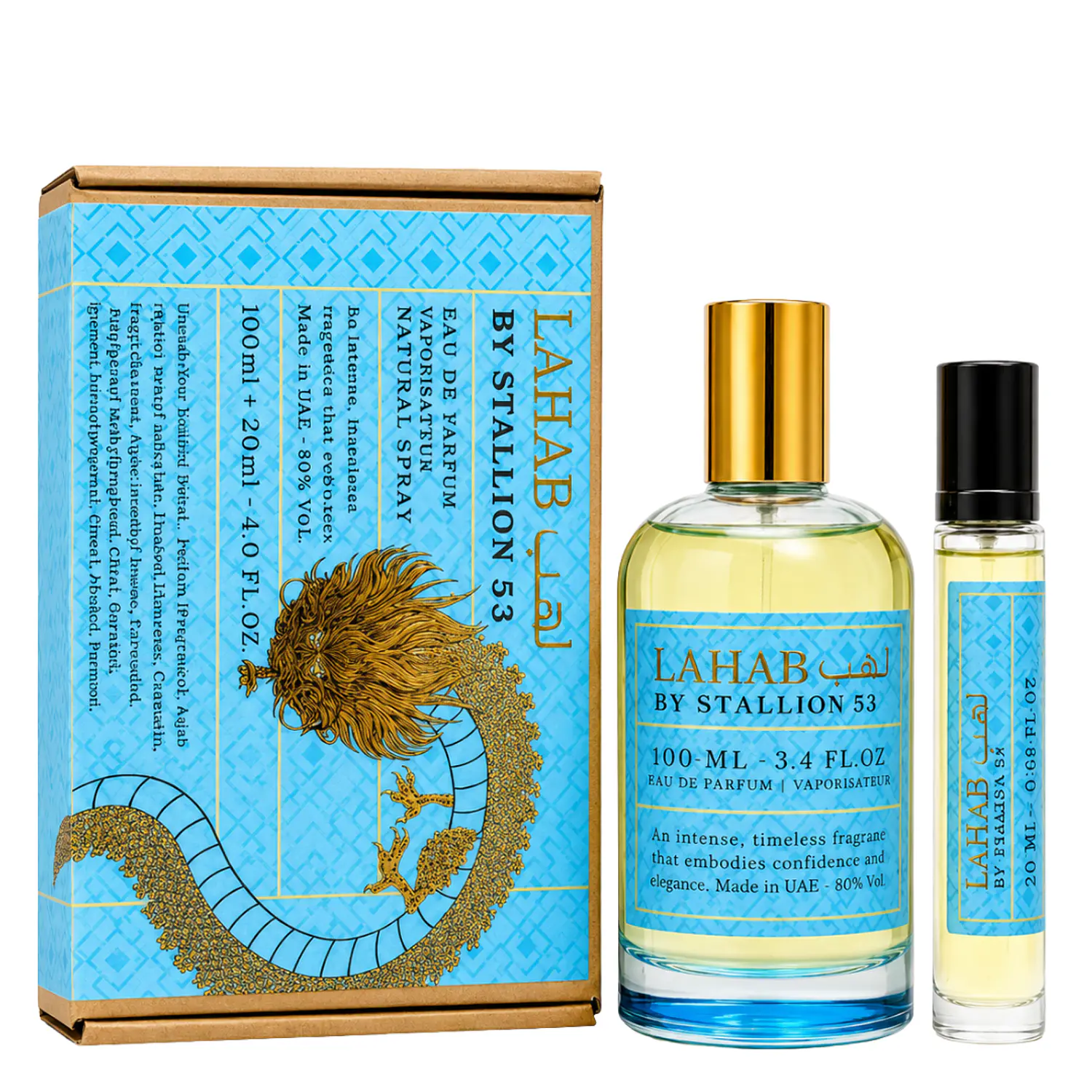 PERFUME EMPER LAHAB BY STALLION 53 UNISEX EDP 100 ML / 20 ML