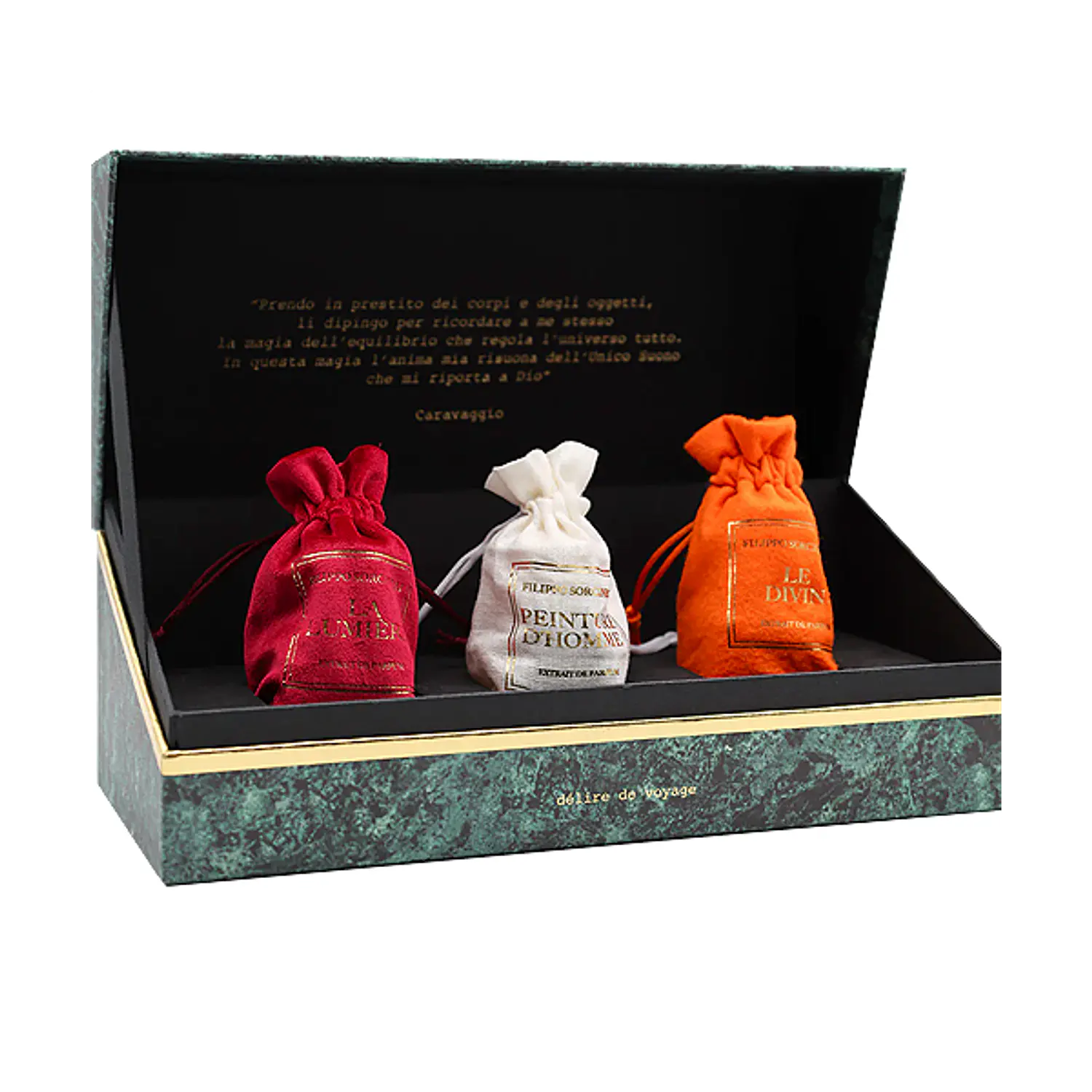 PERFUME DELIRE DE VOYAGE UNICO SUONO UNISEX EDP 3 X 30 ML ESTUCHE 1