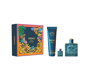 PERFUME EROS VERSACE VARON EDT 100 ML / 5 ML / SHOWER GEL 150 ML ESTUCHE