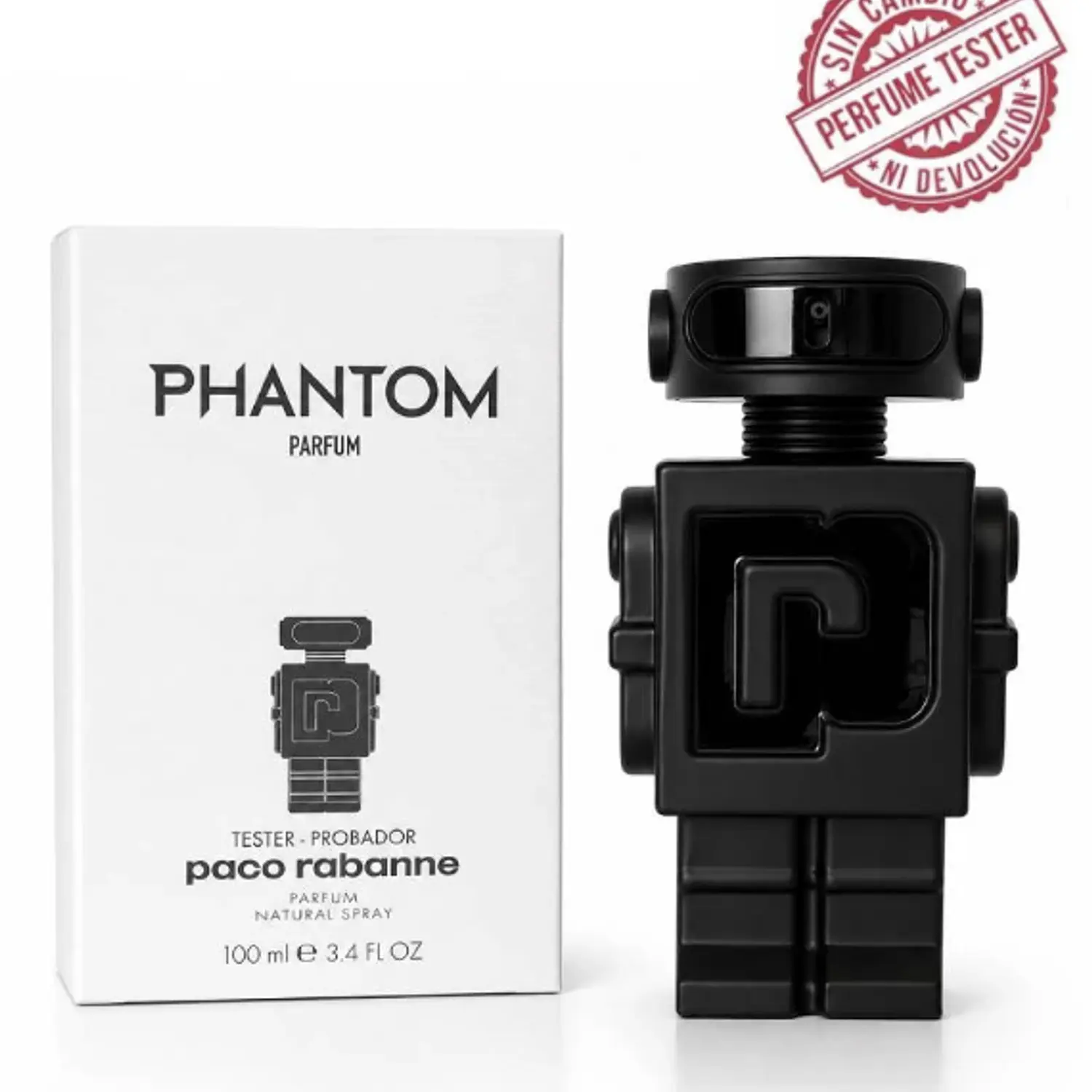 PERFUME PHANTOM PARFUM PACO RABANNE HOMBRE 100 ML TESTER